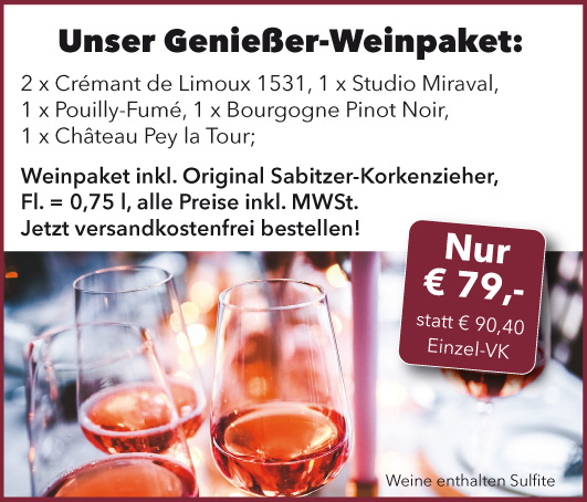Unser Weinpaket  Nr. 2
