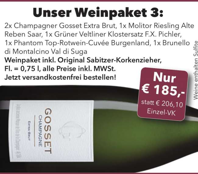 Unser Weinpaket Nr. 3